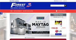 Desktop Screenshot of foresttvappliance.com